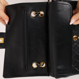 Chanel 1991 Lambskin Medium Double Flap 24K GP