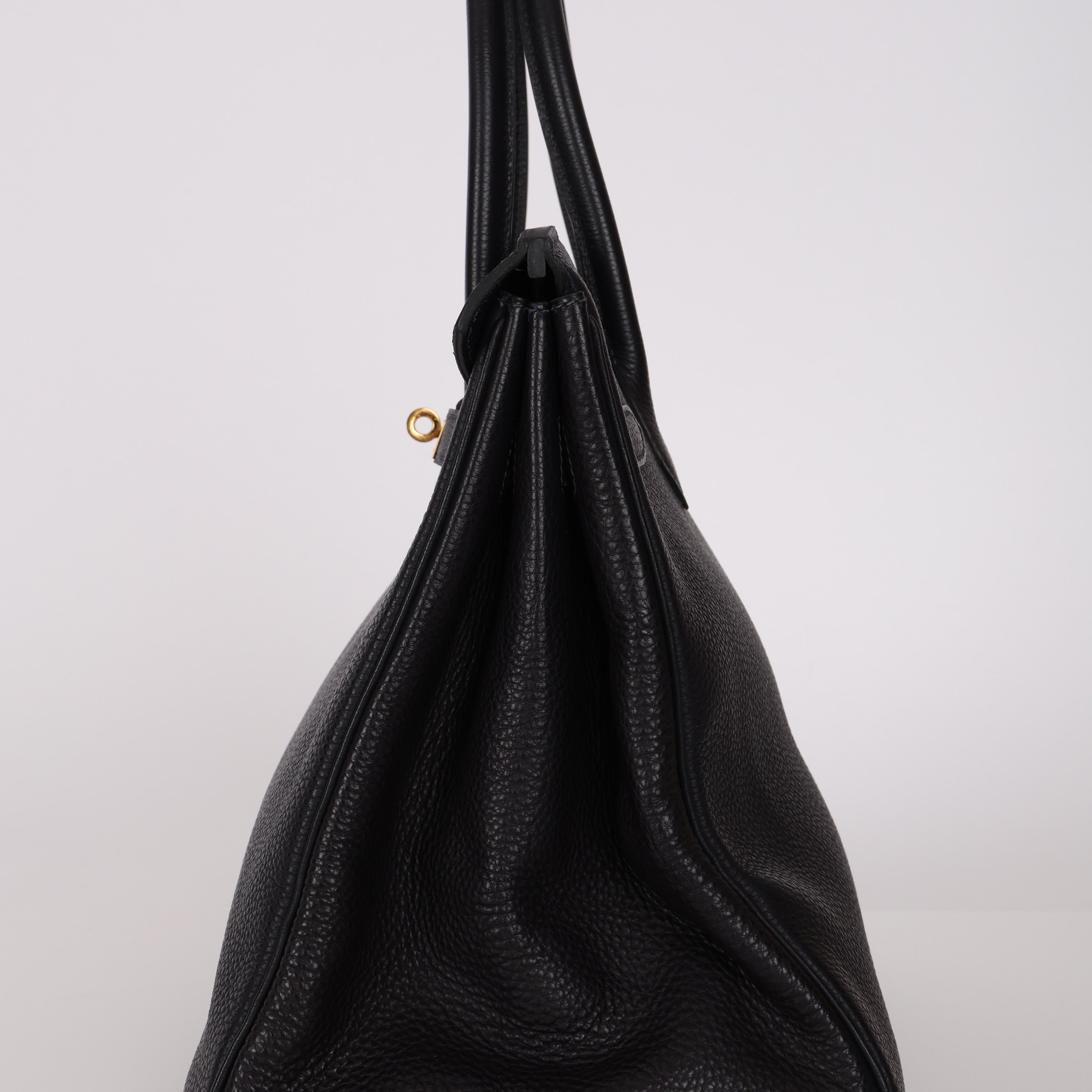 Hermès 1999 Bleu Marine Togo Birkin 35 Retourne GHW