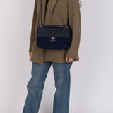 Limited Edition Chanel 2016 Paris-Dallas Wool and Calfskin Flap Bag