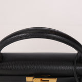 Hermès 1996 Noir Togo Kelly 32 Retourne GHW