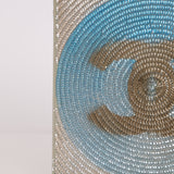 Limited Edition Chanel 1998 Silver Sequin & Nylon CC Tote