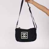 Chanel Sport Ligne Messenger Bag Canvas 2004 SHW