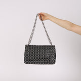 Chanel Silver Bubble Cube Single Flap SHW