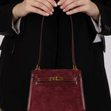 Ultra-Rare Hermès 1981 Bordeaux Veau Doblis and Box Mini Kelly 20 Sellier GHW