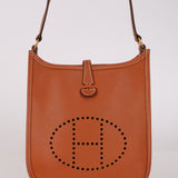 Rare Hermès 2005 Gold Epsom Short Strap Evelyne TPM GHW
