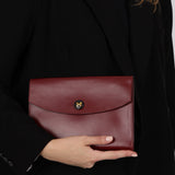 Hermès 1994 Bordeaux Box Rio Clutch