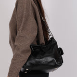 Louis Vuitton Leather Carry All Cargo Shoulder Bag