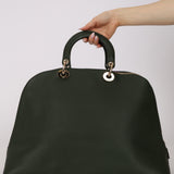 Dior 2012 Forest Green Large Dome Zip Tote