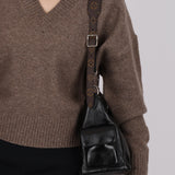 Louis Vuitton Leather Carry All Cargo Shoulder Bag