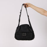 Christian Dior 2010 Calfskin Cannage Lattice Hobo