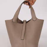 Hermès 2007 Gris Tourterelle Taurillon Clemence Picotin 18 PHW