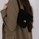 Chanel 1998 Multi Strap Microsuede Turn-Lock Flap Bag 24K GP