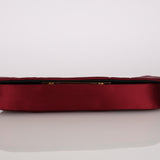Ultra-Rare Christian Dior 1999 Embroidered Burgundy Satin Malice Bag