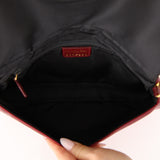 Ultra-Rare Christian Dior 1999 Embroidered Burgundy Satin Malice Bag