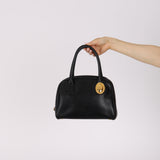 Christian Dior 1986 Grained Leather Mini Dome Bag