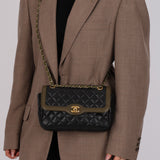 Chanel 2017 Lambskin Quilted Two Tone Day Flap