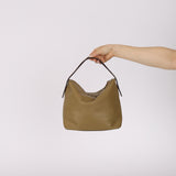 Rare Loewe Sage Leather Flamenco Bag with Pouch