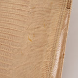 Vintage Fendi Latte Lizard Frame Clasp Bag MHW