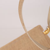 Vintage Fendi Latte Lizard Frame Clasp Bag MHW