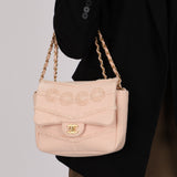 Chanel 2020 Powder Pink Denim Coco Flap Bag