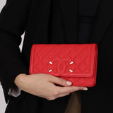 Chanel 2018 Cherry Filigree Wallet on Chain