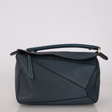 Loewe Slate Blue Medium Puzzle Bag