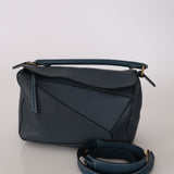 Loewe Slate Blue Medium Puzzle Bag