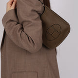 Rare Hermès 2005 Etoupe Epsom Short Strap Evelyne TPM PHW