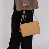 Chanel 1995 Beige Caviar Camera Bag 24K GP