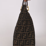 Fendi Zucca Large Twin Tote GHW
