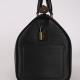 Louis Vuitton 2000 Black Epi Speedy 30