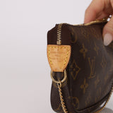 Louis Vuitton Monogram Chain Mini Pochette Bag