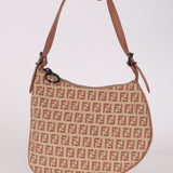Fendi Sand Zucchino Small Oyster Bag