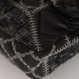Rare Chanel Small Single Flap Black Patchwork Lambskin 2011 SHW