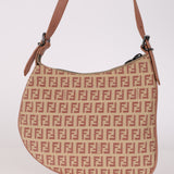 Fendi Sand Zucchino Small Oyster Bag