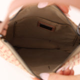Fendi Sand Zucchino Small Oyster Bag