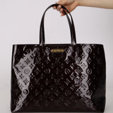Louis Vuitton Amarante Vernis Wilshire MM Tote