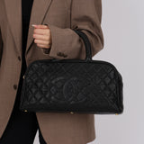 Chanel 2004 Caviar Timeless Bowling Bag 24K GP