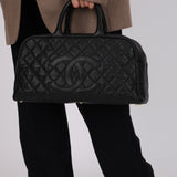 Chanel 2004 Caviar Timeless Bowling Bag 24K GP