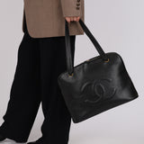 Chanel 1994 Caviar Timeless Flat Tote 24K GP