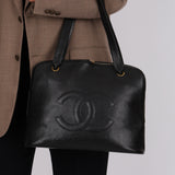 Chanel 1994 Caviar Timeless Flat Tote 24K GP