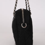 Prada Black Tessuto Impuntu Bowling Bag