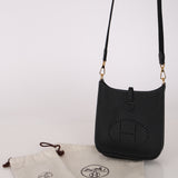 Hermès 2021 Noir Taurillon Clemence Evelyne 16 GHW