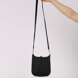 Hermès 2021 Noir Taurillon Clemence Evelyne 16 GHW