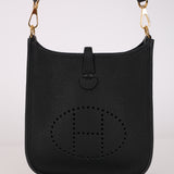 Hermès 2021 Noir Taurillon Clemence Evelyne 16 GHW