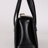 Gucci Black Box Calf Square G Top Handle Bag