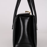 Gucci Black Box Calf Square G Top Handle Bag