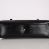 Gucci Black Box Calf Square G Top Handle Bag