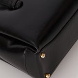 Gucci Black Box Calf Square G Top Handle Bag