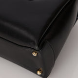 Gucci Black Box Calf Square G Top Handle Bag
